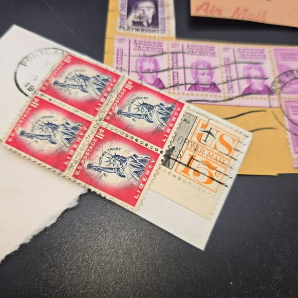 Vintage United States Postage Stamp Collection Assorted Designs Mixed Lot LI3042 - Picture 9 of 9